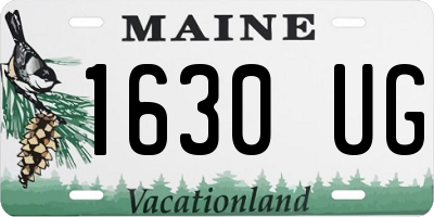 ME license plate 1630UG