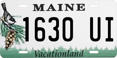 ME license plate 1630UI
