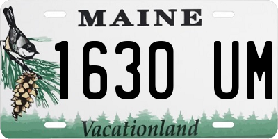 ME license plate 1630UM