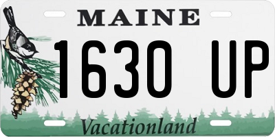 ME license plate 1630UP