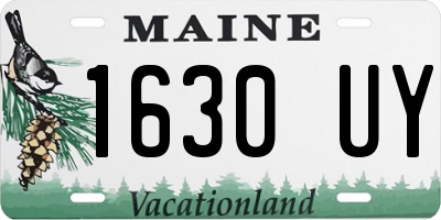 ME license plate 1630UY