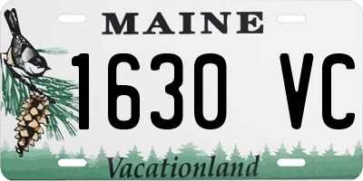 ME license plate 1630VC