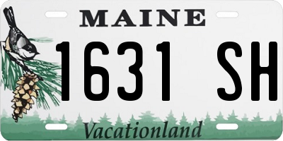 ME license plate 1631SH