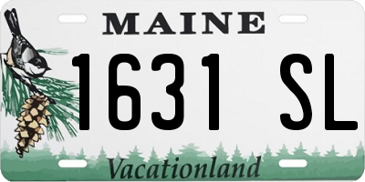 ME license plate 1631SL