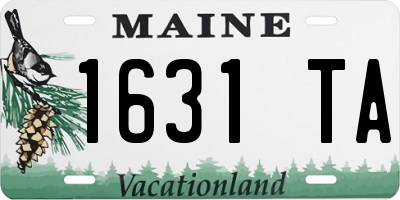 ME license plate 1631TA