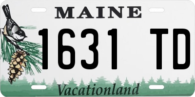ME license plate 1631TD