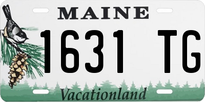 ME license plate 1631TG