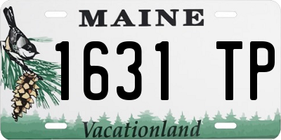 ME license plate 1631TP