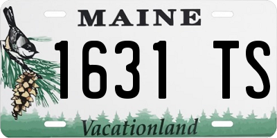 ME license plate 1631TS