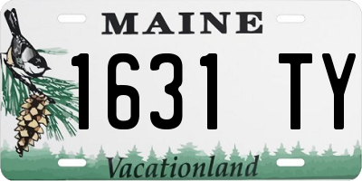 ME license plate 1631TY