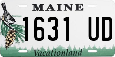 ME license plate 1631UD