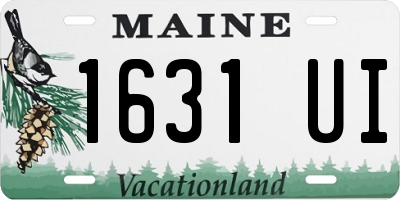 ME license plate 1631UI