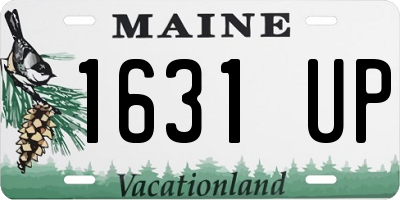 ME license plate 1631UP