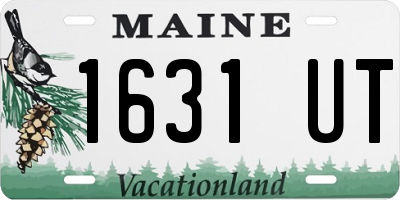 ME license plate 1631UT