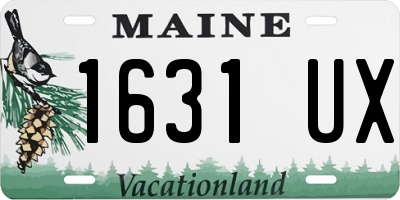 ME license plate 1631UX
