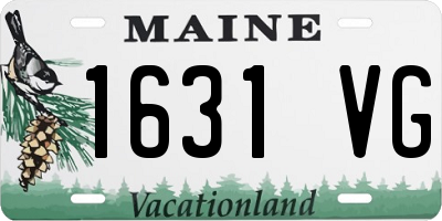 ME license plate 1631VG