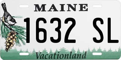 ME license plate 1632SL