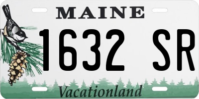 ME license plate 1632SR