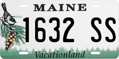 ME license plate 1632SS