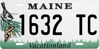 ME license plate 1632TC