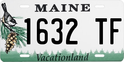 ME license plate 1632TF