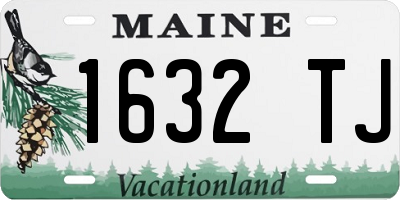 ME license plate 1632TJ