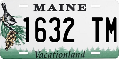 ME license plate 1632TM