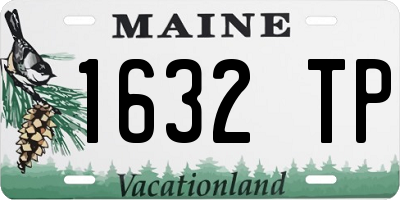 ME license plate 1632TP