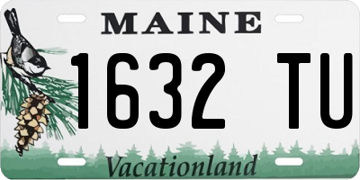 ME license plate 1632TU