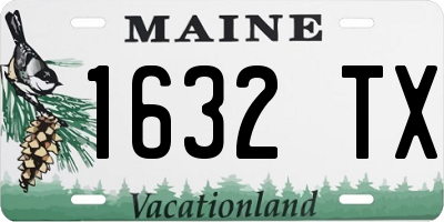 ME license plate 1632TX