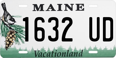 ME license plate 1632UD