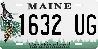 ME license plate 1632UG