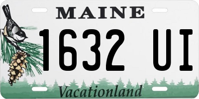 ME license plate 1632UI