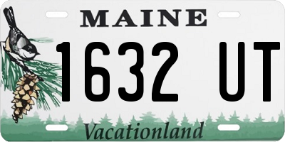 ME license plate 1632UT