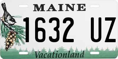 ME license plate 1632UZ