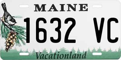 ME license plate 1632VC