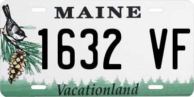 ME license plate 1632VF