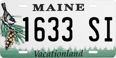 ME license plate 1633SI