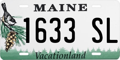 ME license plate 1633SL