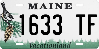 ME license plate 1633TF