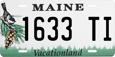 ME license plate 1633TI