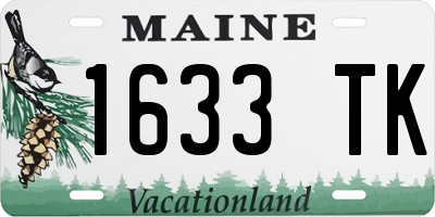 ME license plate 1633TK