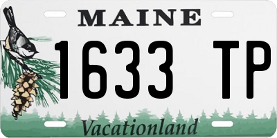 ME license plate 1633TP