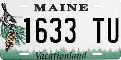 ME license plate 1633TU