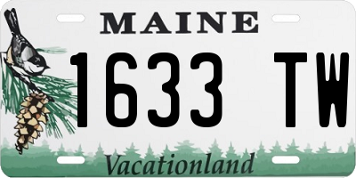 ME license plate 1633TW