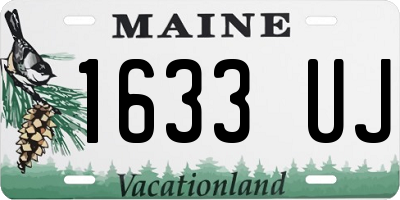 ME license plate 1633UJ