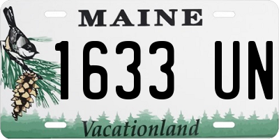 ME license plate 1633UN