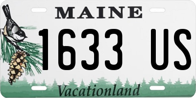 ME license plate 1633US