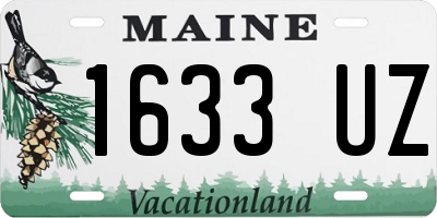 ME license plate 1633UZ