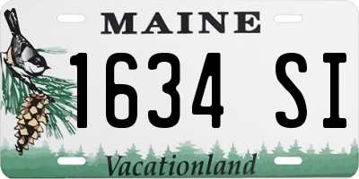 ME license plate 1634SI